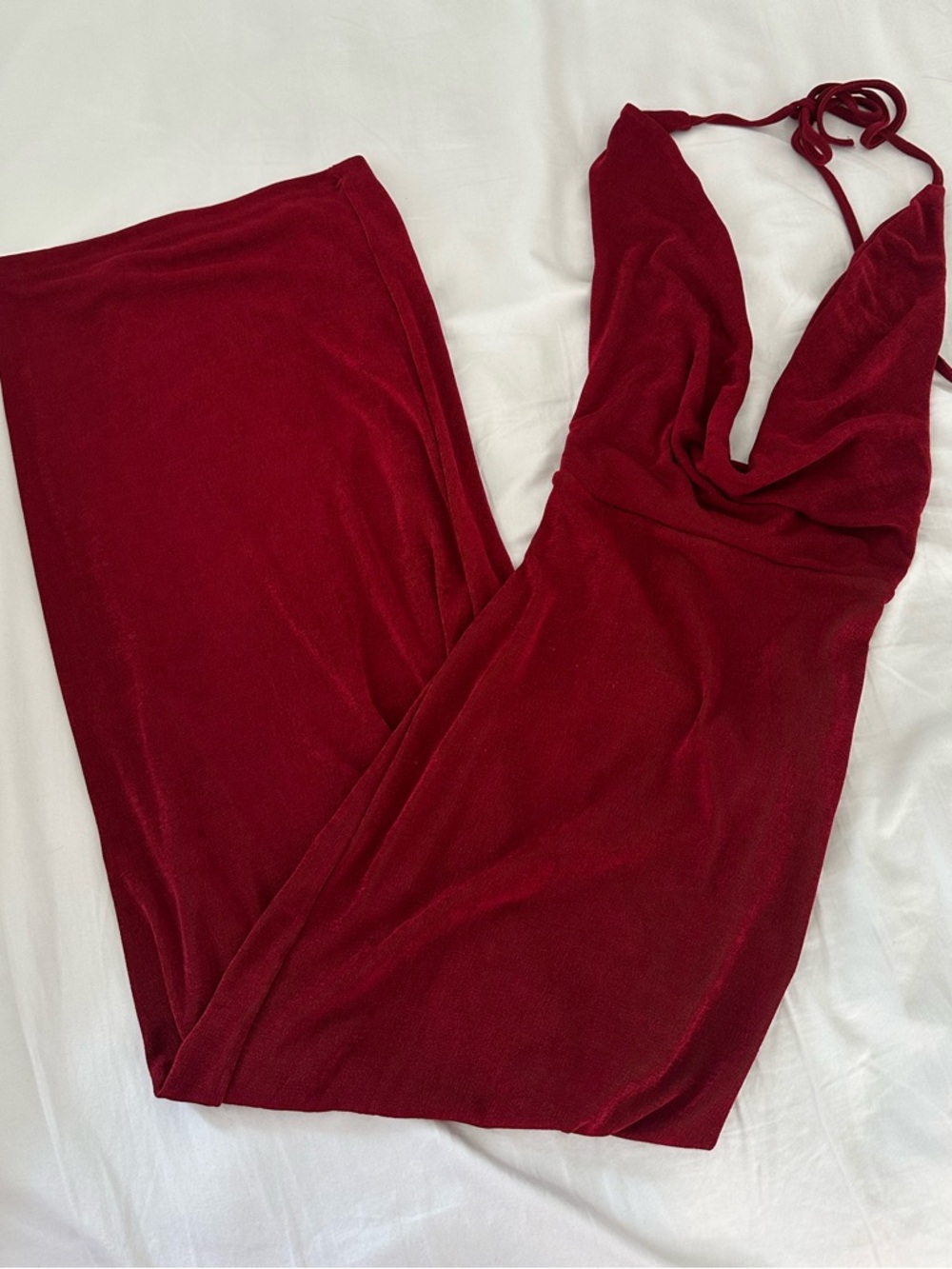SHEIN Burgundy Stretch Top